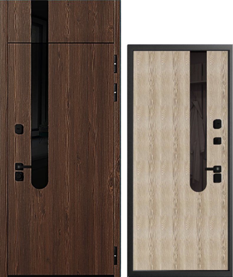 Фото Титан Дорс Термо Оберег-Новый Город Винорит Дуб темный DIS007217