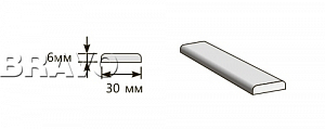Товар Притворная планка 2000x30x6 BRK1264