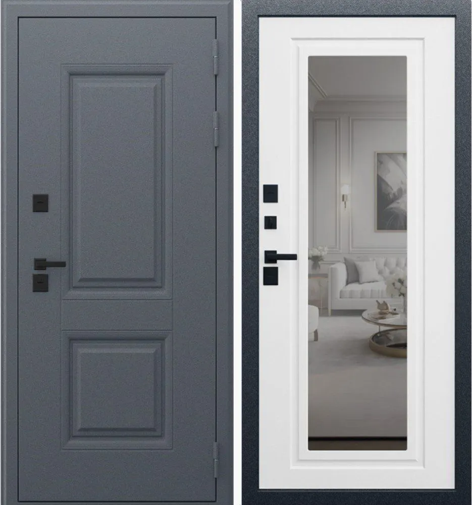 Фото Дверь Арктика Терморазрыв 3К С Зеркалом DIS007248